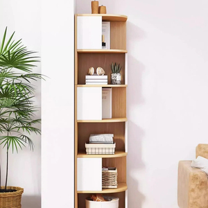 Librero de Madera Moderno y Minimalista con 5 Estantes Ajustables para Sala de Estar y Oficina en Casa - Product Image 1