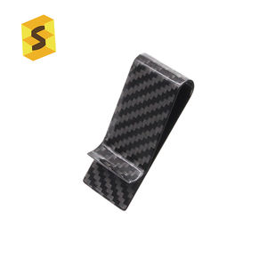 Fermasoldi per portafogli moda in fibra di carbonio promozionale personalizzato ES - Product Image 5