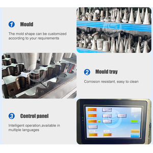 <span class=keywords><strong>Machine</strong></span> de production de cornets de glace en acier inoxydable ORME, petite taille, pour la fabrication de coupes comestibles pour café et thé - Product Image 6