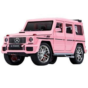 Voiture jouet en alliage moulé sous pression 1:24 4 roues modèle SUV six portes avec son et lumière pour enfants - Product Image 1
