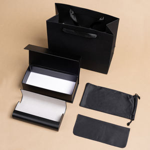 יצרן מארזי משקפי שמש ייחודיים לשנת 2026, מארז משקפיים שחור עם לוגו בהתאמה אישית, סט אריזות משקפי שמש יוקרתיות - Product Image 4