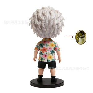 Figurine de scientifique de dessin animé, impression numérique, poupée en plastique, décoration intérieure, cadeau - Product Image 2