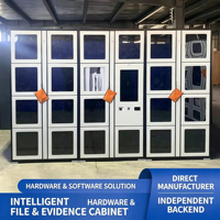 Système d'archivage intelligent pour dossiers et preuves, armoire de stockage assemblée avec reconnaissance faciale et déverrouillage par empreinte digitale, résistant à la rouille