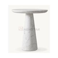 Plinthe en pierre naturelle piédestal présentoir Table d'appoint ronde haute Meubles de salon Table basse en marbre Table d'appoint