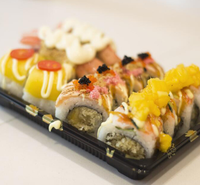 Boîte à sushi et sandwich en plastique PET de qualité alimentaire jetable, écologique, avec couvercle, pour restaurant, pique-nique, mariage, logo personnalisé, à emporter