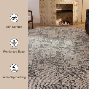 <span class=keywords><strong>Tappeto</strong></span> Moderno Astratto in Poliestere Ecologico, Impermeabile, <span class=keywords><strong>Antimacchia</strong></span>, Antiscivolo, Lussuoso Arredo per Soggiorno, 1 Pezzo - Product Image 1