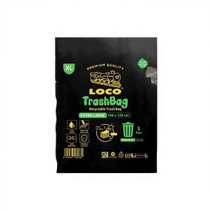 Bolsa de Basura Resistente LOCO, Negra, 100x120, Fuerte y Duradera, Solución Perfecta para una Gestión de Residuos Ordenada en el Hogar y la Oficina - Product Image 1
