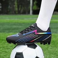 Nouvelles chaussures de football antidérapantes à crampons longs pour enfants, bottes d'entraînement sportives pour hommes et adultes, chaussures athlétiques unisexes pour jeunes, tige en PVC