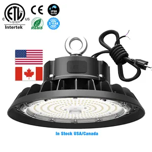 Haute baie lumière prix usine 5 ans de garantie CCT puissance 100W 200W 150W lumière LED UFO commutable