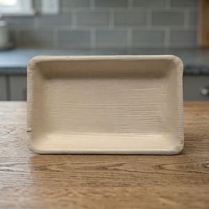 Bandeja Rectangular Profunda Ecológica Desechable de Hoja de Palma de 25x15cm - Product Image 3