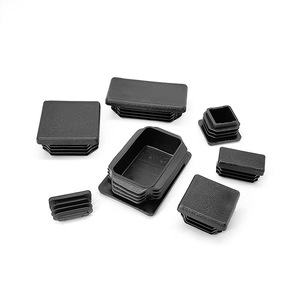 Square Tube Plug Plastic Furniture End Caps Anti Slip Leg <b>Protection</b> Pad For <b>Table</b> Chair Feet - Product Image 2