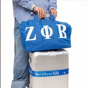 กระเป๋าผ้ากำมะหยี่ลายตัวอักษรกรีก Zeta Delta SGR กระเป๋าสะพายไหล่ของขวัญสโมสร - Product Image 3