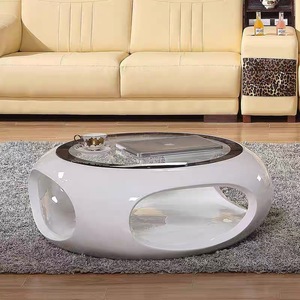 Table basse d'idées de concepteur de luxe moderne nordique pour la table basse blanche de salon - Product Image 1