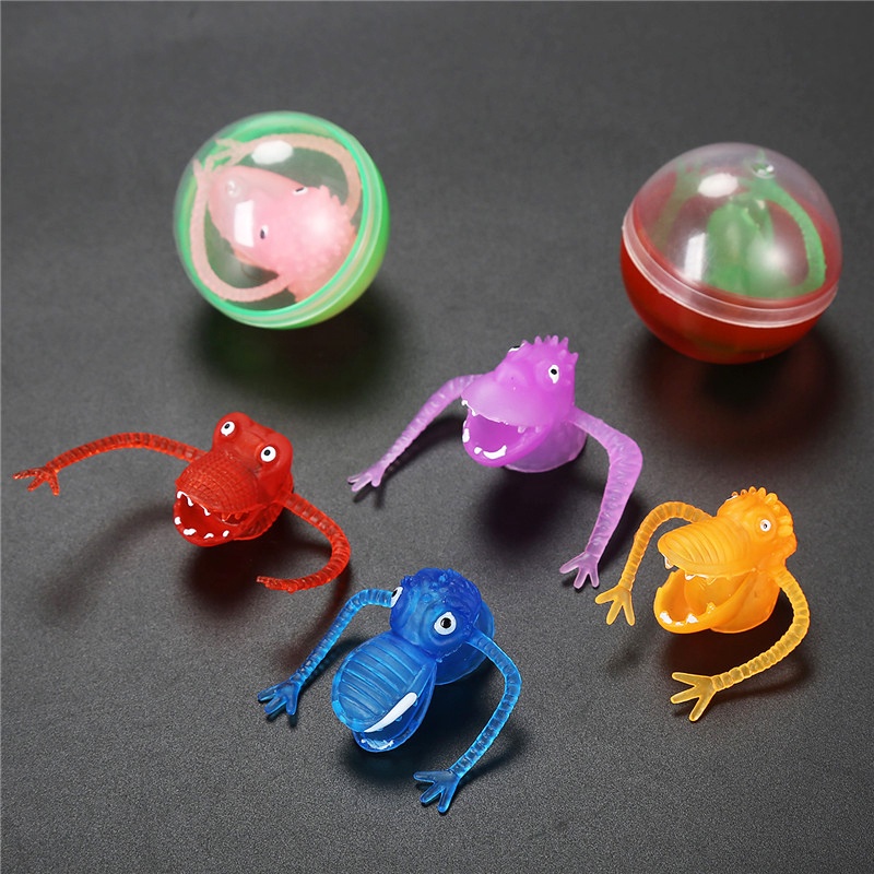 Оптовая продажа, детские игрушки, пластиковый динозавр, пальчиковая игрушка, 50 мм, торговая капсула