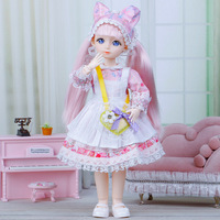 Poupée BJD de 30 cm, 22 articulations mobiles, maquillage 1/6, poupées à grands yeux 3D avec vêtements tendance pour filles, jouet DIY