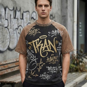 เสื้อยืดผู้ชายแขนราแกลนสไตล์วินเทจฟอกสี รุ่น TKAN904D ขายส่ง ผ้าหนา 240 กรัม 100% ผ้าฝ้าย ราคาถูก เสื้อยืดโอเวอร์ไซส์ - Product Image 1