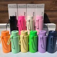 Bouteille d'eau sport sans BPA 32oz, gourde isotherme en acier inoxydable pour boissons froides et chaudes 1000ml avec paille