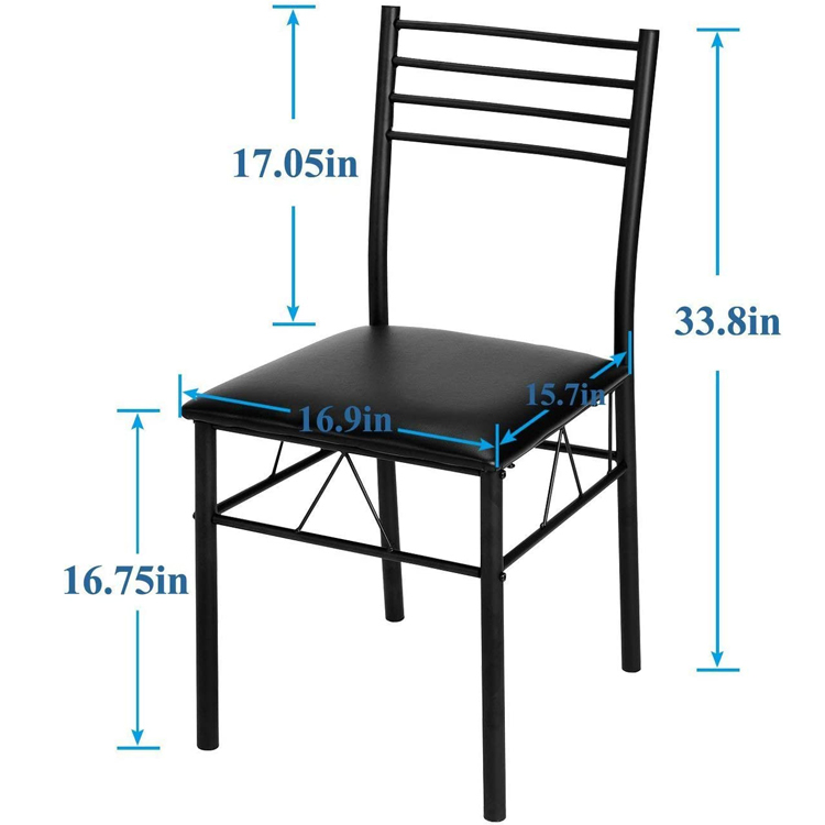 ODM Home Furniture Dining Room Sets Rectangle Glass Dining Table And 4 Chairs Set
