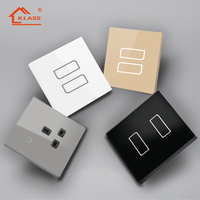 Interruptor de Luz Inteligente KLASS Alexa de 1, 2, 3 o 4 Botones, Monopolar, Pantalla Táctil WiFi Smart Life, 1650W 10A, Vidrio Templado, PC, CEC/RoHS