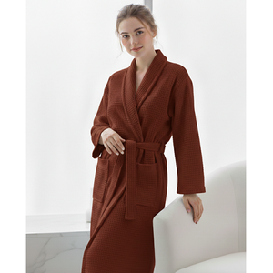 Albornoz de lujo suave para hotel, 100% algodón, conjunto de albornoz de felpa altamente absorbente, perfecto para baño y ducha. - Product Image 5