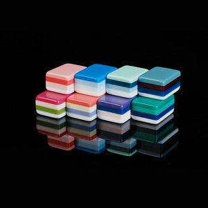 Modern Style <b>Mahjong</b> <b>Set</b> Custom Graphic Patterns Acrylic Material Noise Reduction for Indoor Parties Family Bonding Custom Color - Product Image 6