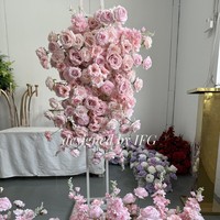 IFG gros fournitures florales magnifiques 115x55cm bébé rose fleur de soie centres de table pour la fête