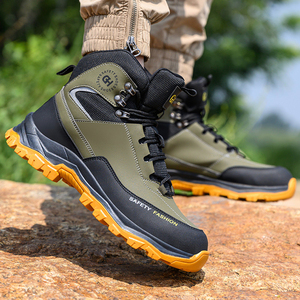 Zapatos de Seguridad para Hombre, <span class=keywords><strong>Botas</strong></span> con Punta de Acero, Zapatos de Trabajo Negros, <span class=keywords><strong>Botas</strong></span> de Seguridad Impermeables para Trabajo, <span class=keywords><strong>Botas</strong></span> Protectoras de Caña Alta para Construcción - Product Image 6