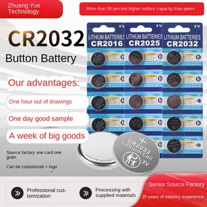 Chuyên nghiệp tùy chỉnh đặc biệt CR2032 môi trường nút pin Lithium Quà Tặng điều khiển từ xa sáng đồng hồ thiết bị zhuang Yue - Product Image 5