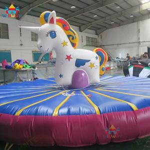 Machine de rodéo gonflable commerciale d'extérieur en forme de licorne pour enfants - Product Image 3