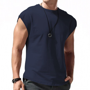 Mùa Hè Mới Không Tay Thoáng Khí Của Nam Giới Giản Dị Lỏng T-Shirt Với 400G Vải Màn Hình In Thiết Kế Mỏng Áo Ghi Lê In - Product Image 1