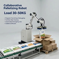 Robot de Paletización sin Necesidad de Programación, Brazo Colaborativo para Paletización de Bolsas de Alimento
