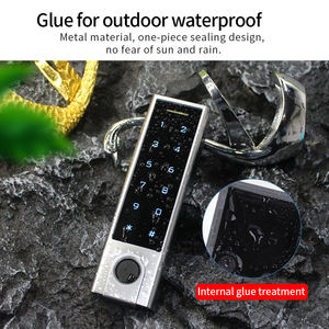 Kit de Control de Acceso para Puerta con Lector de Teclado Inalámbrico, Desbloqueo por Control Remoto RFID, Contraseña y Huella Dactilar Biométrica EM de 125KHz, IP65 - Product Image 3