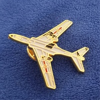 Insigne d'émail d'épinglette en métal de dessin animé de conception personnalisée, insigne d'épingle d'émail dur en métal avec votre propre conception, collier d'épingle d'émail d'avion