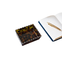 Plateau de maquillage moderne en acrylique écaille de tortue de luxe, recyclable et de qualité alimentaire pour la maison