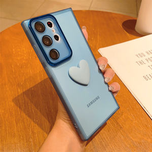 Cute 3D Love Heart Lens Film Matte Case per <span class=keywords><strong>Samsung</strong></span> S23 Ultra A53 5G A52 A14 A34 A54 A23 A33 A32 A24 <span class=keywords><strong>4G</strong></span> Soft Silicon Clear <span class=keywords><strong>Cover</strong></span> - Product Image 2