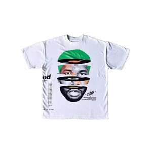 T-shirt pour homme avec imprimé d'instruments de musique, coupe ample, respirant, à porter au quotidien, style Harajuku estival - Product Image 1