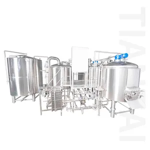 Tiantai 1500L draft four vessel ale beer brewing system cost