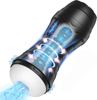 Jouet sexuel masculin, masturbateur automatique avec 10 modes de vibration et d'aspiration, pompe à pénis, stimulateur de poche avec texture 3D