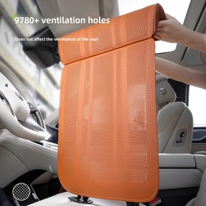 Repose-Jambes Universel Quatre Saisons en Cuir Confortable pour Voiture, Housse de Siège Luxe Ventilée Perforée, Rallonge de Repose-Jambes - Product Image 2