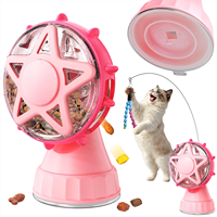 Jouet distributeur de nourriture pour animaux de compagnie rotatif à 360 degrés, jouet distributeur de friandises pour chiens et chats