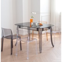 Fabrik Großhandel moderne 80*80 runde quadratische Tee tisch Couch tisch klare Farbe Home Decoration transparente Farben Acryl Tisch