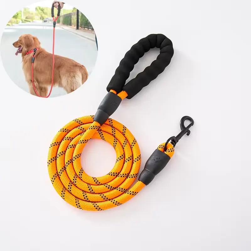 Có Thể Điều Chỉnh Nylon Vật Nuôi Dây Xích Cổ Áo M-Kích Thước 1.2M Để 3M Thòng Lọng Cho Chó Đi Bộ Dây Xích Bền Cho Dẫn Chó Với Thoải Mái Độn