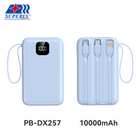 Câble de charge rapide intégré avec charge ultra-rapide 22,5 W et batterie Li-polymère 10000 mAh, conception portable
