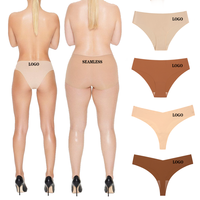 Bereit zum Versand jeder eingetauchte Front Tanga Frauen Höschen einfarbige Damen benutzer definierte weiße Tanga nahtlose Frauen Unterwäsche
