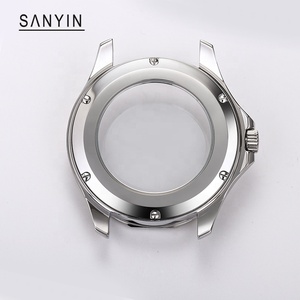 Boîtier de montre en acier inoxydable 316L 9015, personnalisé OEM, 43,65 mm, verre saphir poli CNC pour fabricants de pièces de montres 8215 - Product Image 3