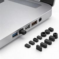 Cache-poussière pour câble USB Type C avec capuchon en caoutchouc de silicone, connecteur mâle, processus de découpe, couleur personnalisée, dureté 20~90 Shore