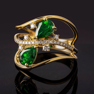 Elegante Anello a Goccia per Donne, Gioiello Minimalista alla Moda - Product Image 2