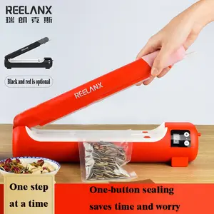 High-value Hand-pressure Sealing Machine 9-stop Digital Display Nougat Plastic Food Packaging Household Commercial