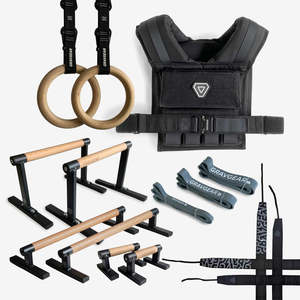 FDFIT Equipo de Calistenia Personalizado: Parallettes, Barra de Dips, Barra de Flexiones, Banda de Resistencia, Chaleco con Peso, Soportes para Dips - Product Image 6