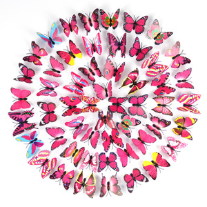 Home Decoration Crafts Butterfly Luminous Fridge <strong>Magnets</strong> 7CM 3D Simulated Butterfly Design Magnetic Refrigerator <strong>Magnet</strong> - Product Image 2